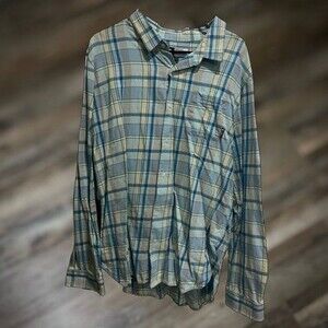 LRG Lifted Research Group Men's Plaid Long-Sleeve Button-Up XL Shirt - VTG/Rare
